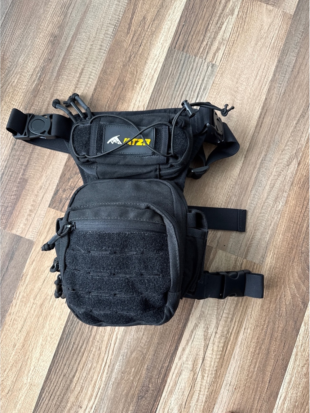 ATZB Tactical Drop Leg Bag Blac Utility Waist Hip Pouch